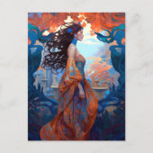 Surreal Goddess Queen Fantasy Art Briefkaart (Voorkant)