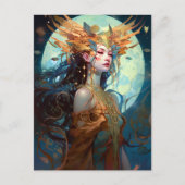 Surreal Goddess Queen Fantasy Art Briefkaart (Voorkant)