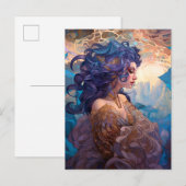 Surreal Goddess Queen Fantasy Art Briefkaart (Voorkant / Achterkant)