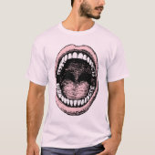 SURREAL GROTE MOUTH-ILLUSTRATIE T-SHIRT (Voorkant)