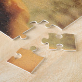 Surreal haar met kleine mensen legpuzzel (Zijkant)