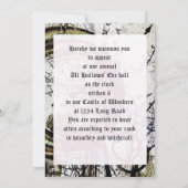 Surreal Halloween partijuitnodiging Kaart (Achterkant)