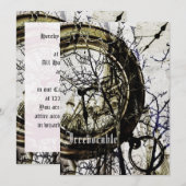 Surreal Halloween partijuitnodiging Kaart (Voorkant / Achterkant)