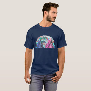 Surreal Hartuil Vliegend Over Kleurrijke Roze en B T-shirt