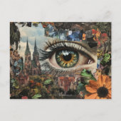 Surreal Hazel Eye Looking at the City Briefkaart (Voorkant)