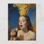 Surreal hersenexplosie Ramen vrouw Briefkaart (Voorkant)