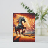 Surreal Horse in a Storm Briefkaart (Staand voorkant)