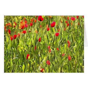 Surreal Hypnotic Poppies