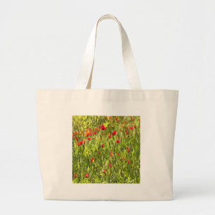 Surreal Hypnotic Poppies Grote Tote Bag