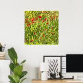 Surreal Hypnotic Poppies Poster (Thuiskantoor)