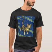 Surreal Impressionistic Cat Impressionism Cats Pai T-shirt (Voorkant)