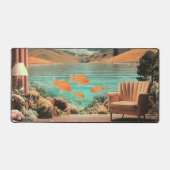 Surreal Interior with Fish and Moonlit Landscape Bureaumat (Voorkant)