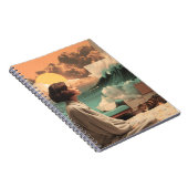 Surreal Interior With Woman and Cat Notitieboek (Rechterzijde)