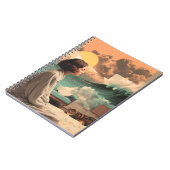 Surreal Interior With Woman and Cat Notitieboek (Linkerzijde)