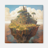 Surreal Island Landscape Fantasy Art Magneet (Voorkant)