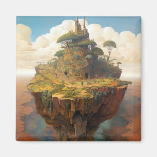Surreal Island Landscape Fantasy Art Magneet