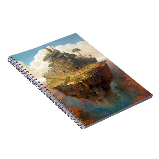 Surreal Island Landscape Fantasy Art Notitieboek (Rechterzijde)