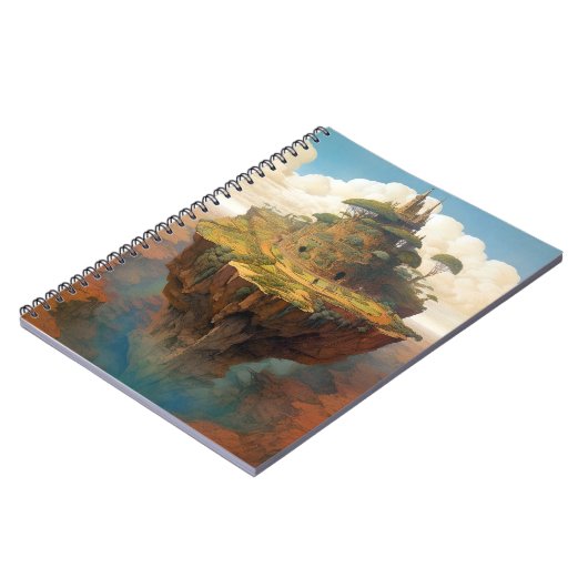 Surreal Island Landscape Fantasy Art Notitieboek (Linkerzijde)