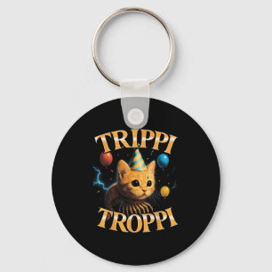 Surreal Italiaans Brainrot Meme Trippi Troppi Grap Sleutelhanger