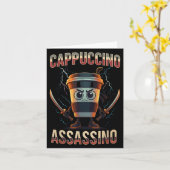 Surreal Italiaanse Brainrot Cappuccino Ino Grappig Kaart (Gele Bloem)