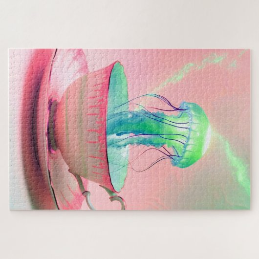Surreal Jellyfish in Teacup Legpuzzel (Horizontaal)