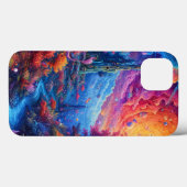 Surreal Kleurrijke Droomlandschap Trippy Esthetisc Case-Mate iPhone Case (Achterkant (horizontaal))