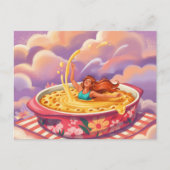 Surreal Lady Zwemmen in een ovenschaal Briefkaart (Voorkant)