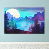 Surreal Lake Canvas Afdruk (Insitu (Houten vloer))