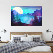 Surreal Lake Canvas Afdruk (Insitu (Slaapkamer))