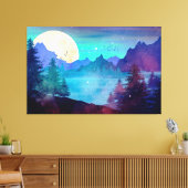 Surreal Lake Canvas Afdruk (Insitu (Woonkamer))