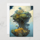 Surreal Landscape Castle Fantasy Art Briefkaart (Voorkant / Achterkant)