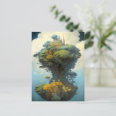 Surreal Landscape Castle Fantasy Art Briefkaart (Staand voorkant)