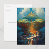 Surreal Landscape Castle Fantasy Art Briefkaart (Voorkant / Achterkant)