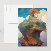 Surreal Landscape Castle Fantasy Art Briefkaart (Voorkant / Achterkant)