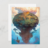 Surreal Landscape Castle Fantasy Art Briefkaart (Voorkant / Achterkant)