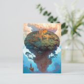 Surreal Landscape Castle Fantasy Art Briefkaart (Staand voorkant)
