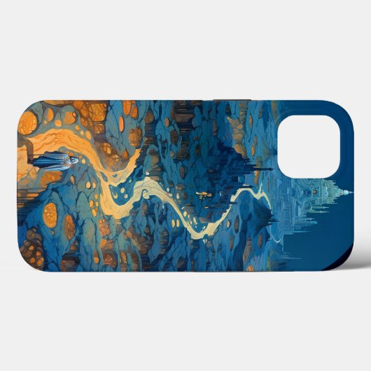 Surreal Landscape Castle Fantasy Art Case-Mate iPhone Case (Achterkant (horizontaal))