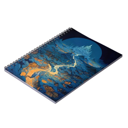 Surreal Landscape Castle Fantasy Art Notitieboek (Linkerzijde)