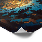 Surreal Landscape City Maze Fantasy Art Poster (Hoek)