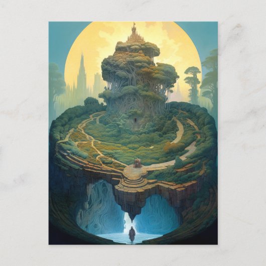 Surreal Landscape Fantasy Art Briefkaart (Voorkant)