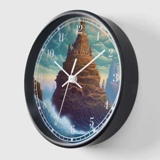 Surreal Landscape Towering City Fantasy Art (Hoek)