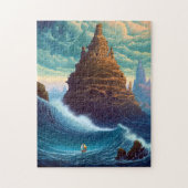 Surreal Landscape Towering City Fantasy Art Legpuzzel (Verticaal)