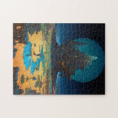 Surreal Landscape Towering City Fantasy Art Legpuzzel (Horizontaal)