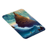 Surreal Landscape Towering City Fantasy Art Magneet (Rechterzijde)