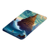 Surreal Landscape Towering City Fantasy Art Magneet (Linkerzijde)