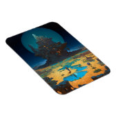 Surreal Landscape Towering City Fantasy Art Magneet (Rechterzijde)
