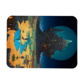 Surreal Landscape Towering City Fantasy Art Magneet (Horizontaal)
