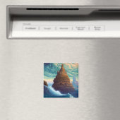 Surreal Landscape Towering City Fantasy Art Magneet (Insitu (Vaatwasser))