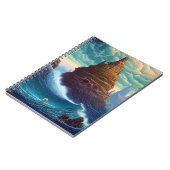 Surreal Landscape Towering City Fantasy Art Notitieboek (Linkerzijde)