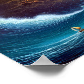 Surreal Landscape Towering City Fantasy Art Poster (Hoek)